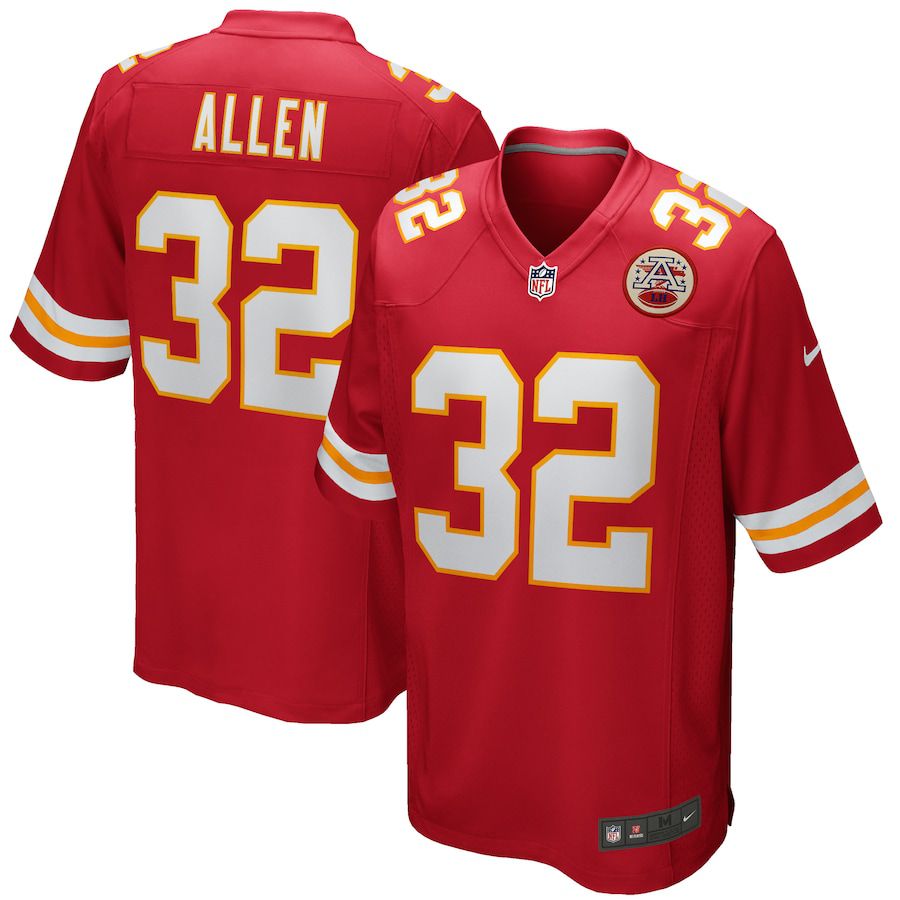 Men Kansas City Chiefs 32 Marcus Allen Nike Red Game Retired Player NFL Jersey